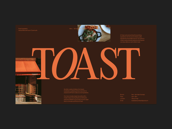 Cafe Web Design - Web Design project from 2024