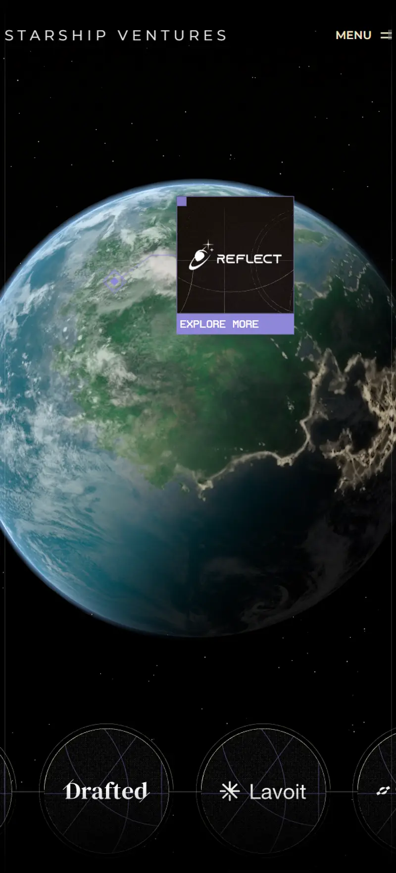 Mobile view of company popup on Proxima
